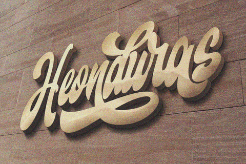 Monsterlight - Retro Bold Script Font ahweproject 