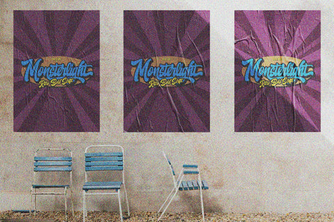 Monsterlight - Retro Bold Script Font ahweproject 