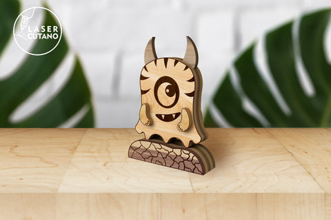 MONSTERS Halloween Decor Bundle 11 pieces SVG LaserCutano 