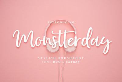 Monstterday Script Font Fargun Studio 