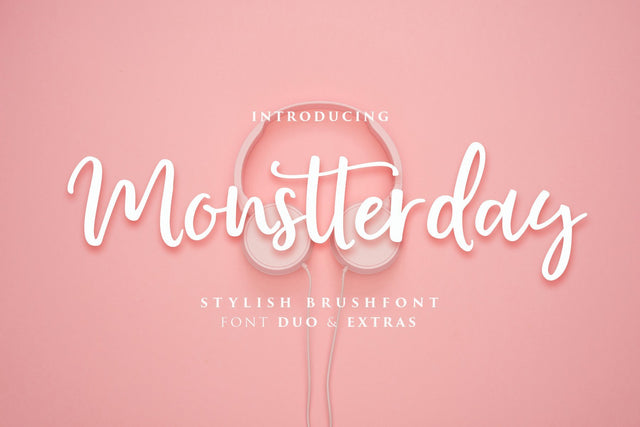 Monstterday Script Font Fargun Studio 