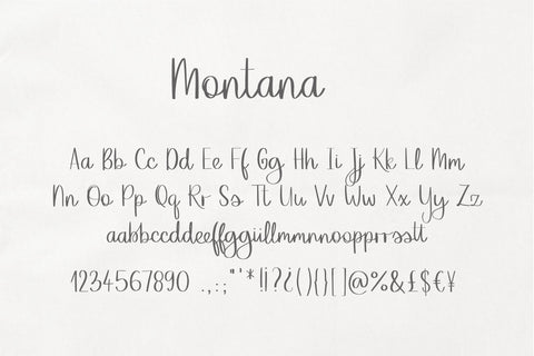 Montana Font Sunday Nomad 