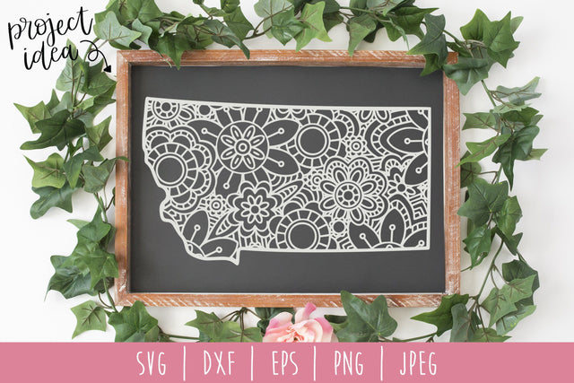 Montana Mandala Zentangle SVG SavoringSurprises 