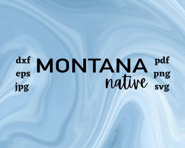 Montana Native SVG Cut File SVG Northern Light SVG 