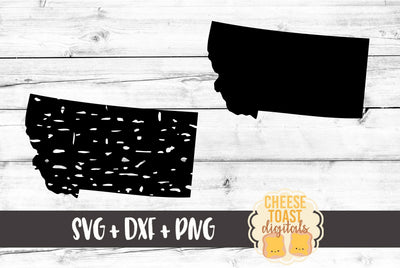 Montana - Solid & Grunge SVG Cheese Toast Digitals 