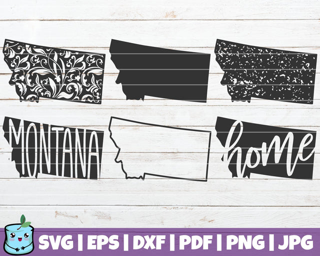 Montana State SVG MintyMarshmallows 