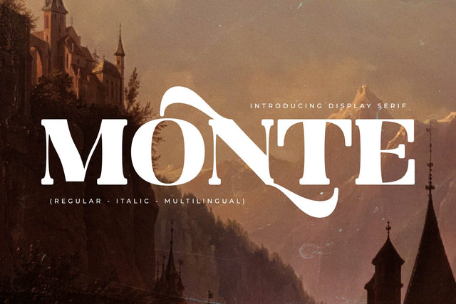 Monte Typeface Font Storytype Studio 