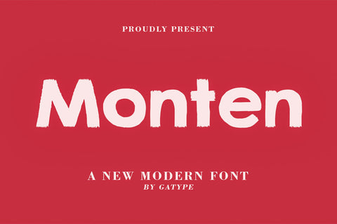 Monten Font gatype 