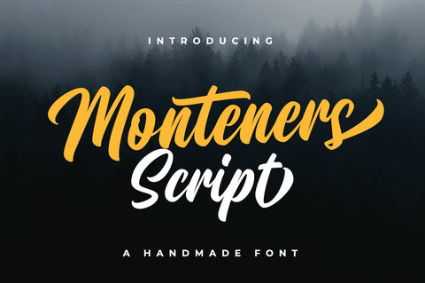 Monteners Script Font Suby Studio 