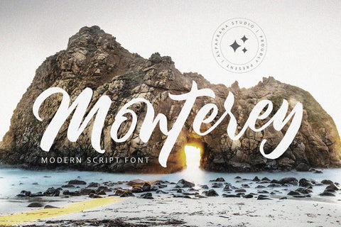 Monterey - Modern Script Font Font Alpaprana Studio 