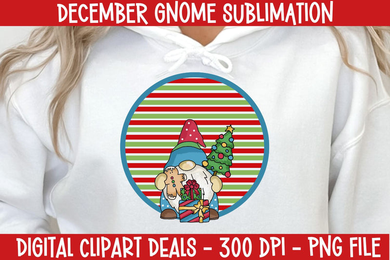 Month of December Gnome Sublimation Design Sublimation Digital Clipart Deals 