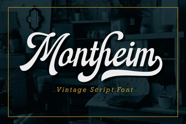 Montheim Script Font Arterfak Project 