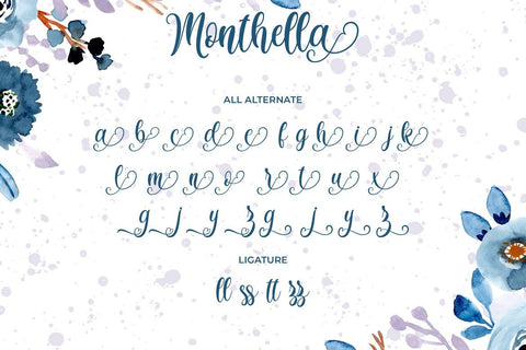 Monthella Script ( LIMITED OFFER ) Font Fallen Graphic Studio 
