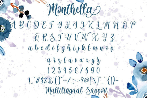 Monthella Script ( LIMITED OFFER ) Font Fallen Graphic Studio 