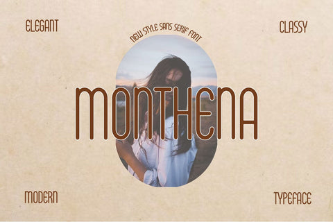 Monthena - Elegant Sans Serif Font Font Masyafi Studio 