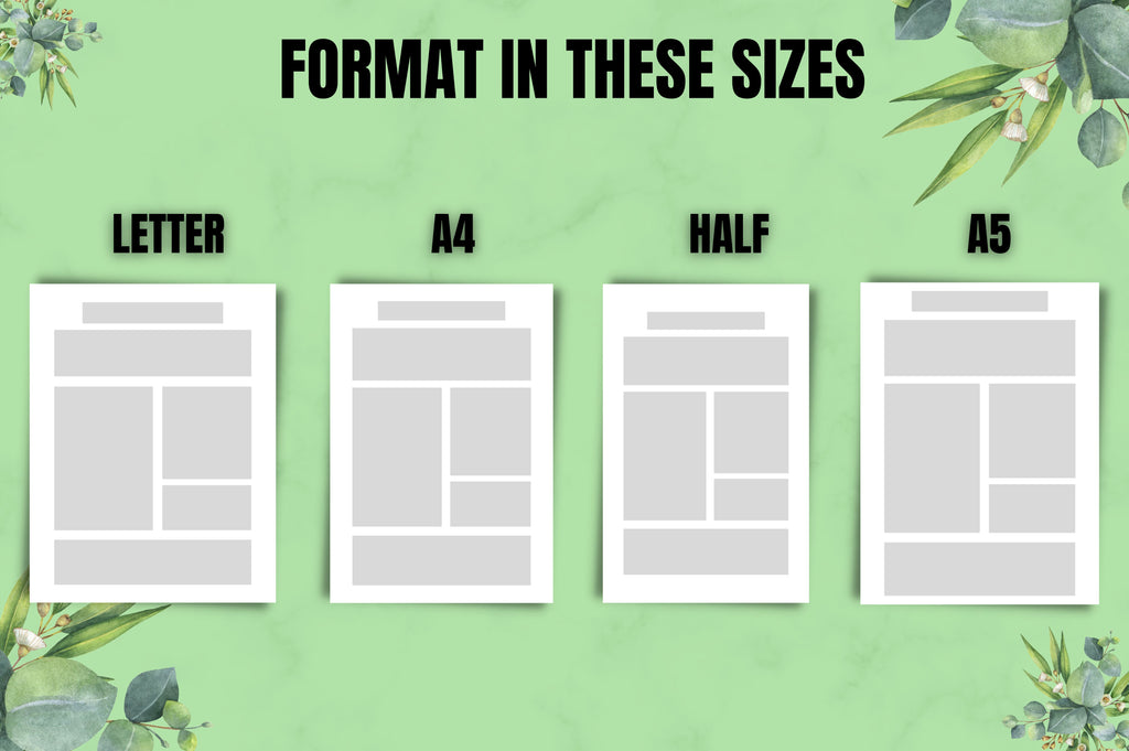 Monthly Planner Printable Canva Template So Fontsy