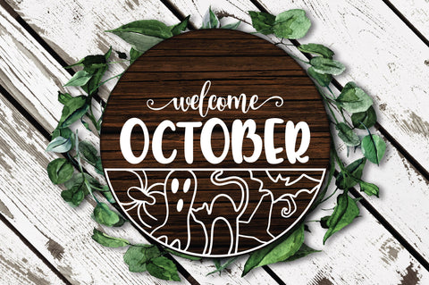 Monthly Round Sign Design Bundle - Door Hanger SVG Bundle SVG Old Market 