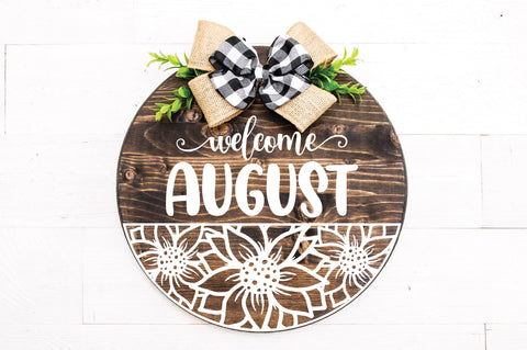 Monthly Round Sign Design Bundle - Door Hanger SVG Bundle SVG Old Market 