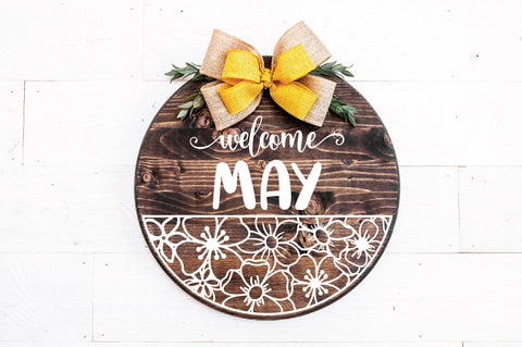Monthly Round Sign Design Bundle - Door Hanger SVG Bundle SVG Old Market 