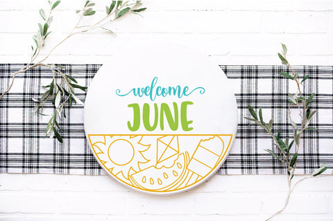 Monthly Round Sign Design Bundle - Door Hanger SVG Bundle SVG Old Market 