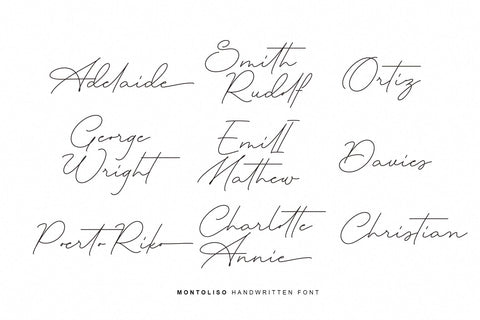 Montoliso Font Four Lines Std. 