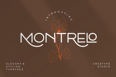 Montrelo Elegant Sans Serif Font Creatype Studio 