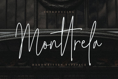 Monttrela Handwritten Font Font Creatype Studio 