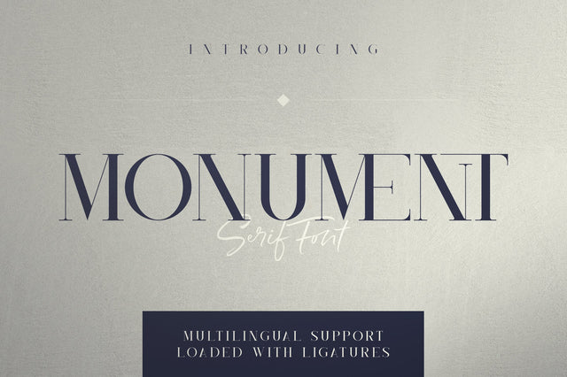 Monument - All Caps Serif Font Font VPcreativeshop 
