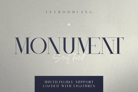 Monument - All Caps Serif Font Font VPcreativeshop 