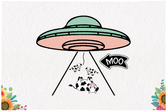 Moo Cow UFO Sublimation Sublimation Jagonath Roy 