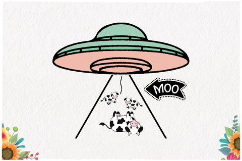 Moo Cow UFO Sublimation Sublimation Jagonath Roy 