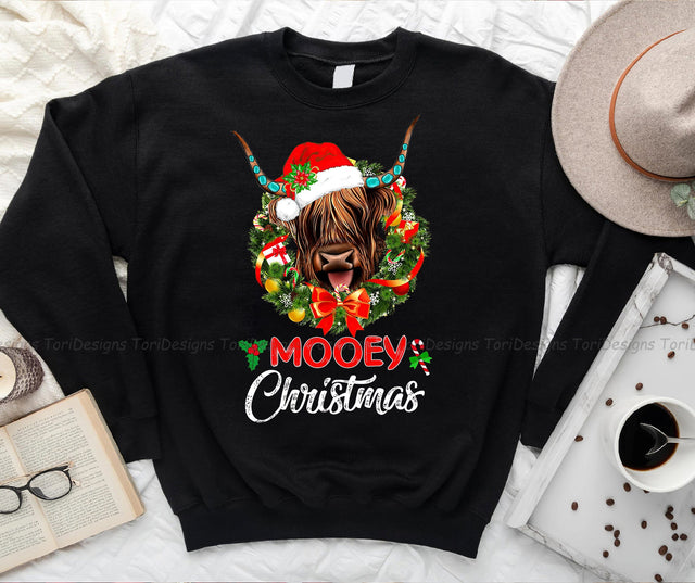 Mooey Christmas PNG Sublimation Design Sublimation ToriDesigns 