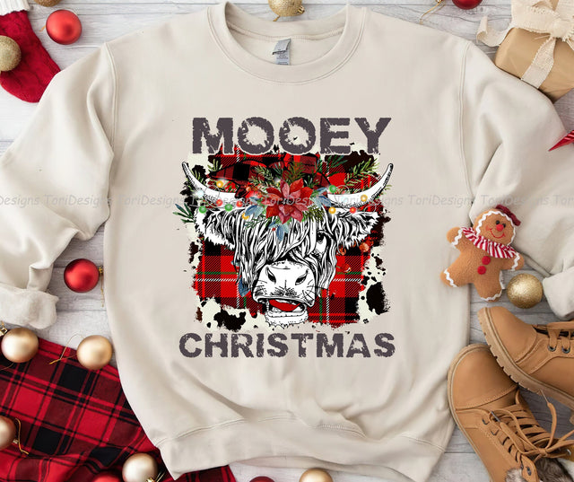 Mooey Christmas PNG Sublimation Design Sublimation ToriDesigns 