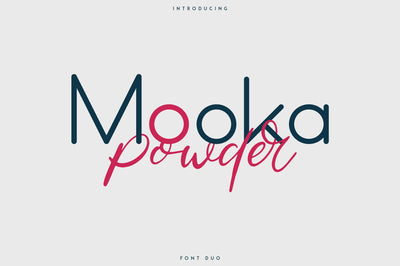 Mooka Powder - font duo Font VPcreativeshop 