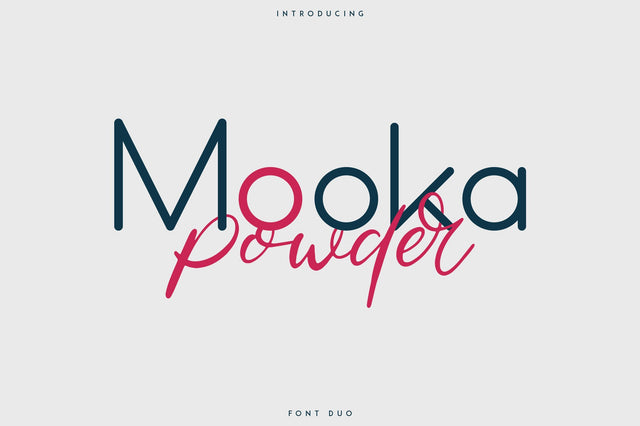Mooka Powder - font duo Font VPcreativeshop 