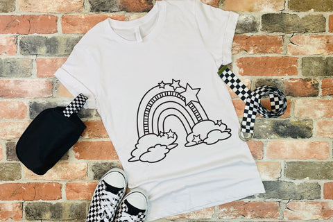 Moon and Clouds SVG Bundle, Celestial SVG with Stars, Rainbow SVG. SVG Elinorka 