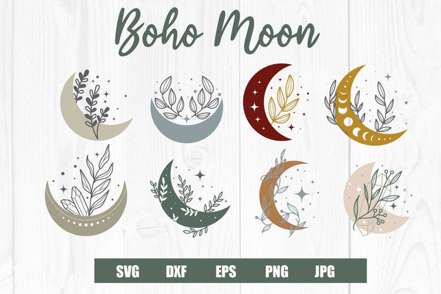 Moon Boho svg bundle SVG dadan_pm 