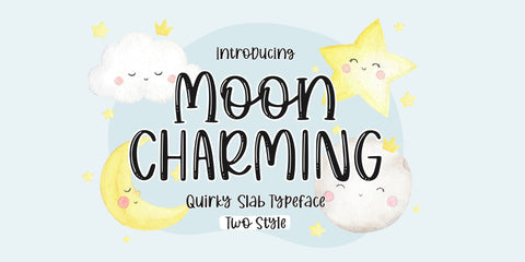 Moon Charming Font Allouse.Studio 