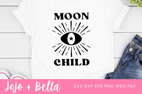 Moon Child SVG, Stay Wild Moon Child Svg, Groovy Moon Child Svg, Magical Moon Digital Files, Retro Moon Child Svg Png, Svg for Cricut SVG Jojo&Bella 