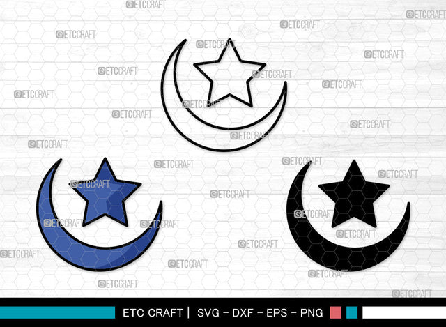 Moon Icons Color, Moon Svg, Half Moon Svg, Moons, Aesthetic Moon, Moon Bundle, Icon Bundle, Svg Cut File, Dxf, Eps, Png, SVG ETC Craft 