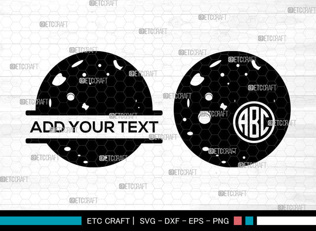 Moon Monogram SVG, Crescent Moon Svg, Half Moon Svg, Star Moon Svg, Split Monogram Svg SVG ETC Craft 