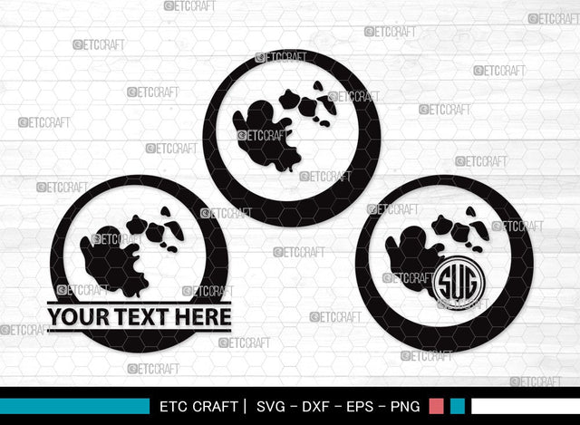 Moon Monogram SVG | Half Moon Svg | Crescent Moon Svg | Star Svg | Moon Clipart SVG ETC Craft 