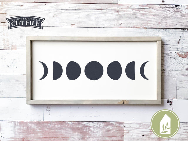 Moon Phases SVG | Rustic Sign Design SVG LilleJuniper 