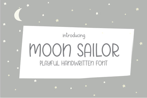 Moon Sailor Font Sunday Nomad 