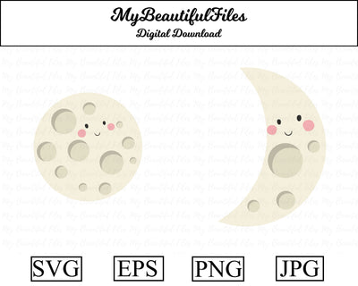 moon - space SVG MyBeautifulFiles 