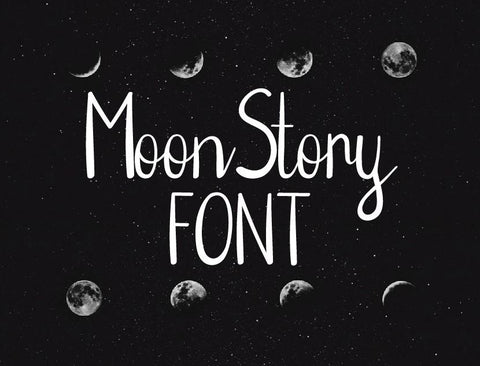 Moon Story Font – Handwritten Font Font MasterFontStore 