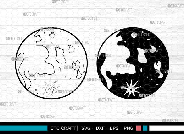 Moon SVG, Crescent Moon Svg, Half Moon Svg, Star Moon Svg, Moon Svg SVG ETC Craft 