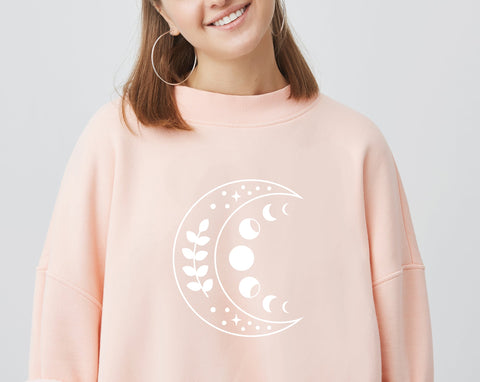 Moon svg, Crescent moon svg, Moon phase svg, Celestial svg SVG Pretty Meerkat 