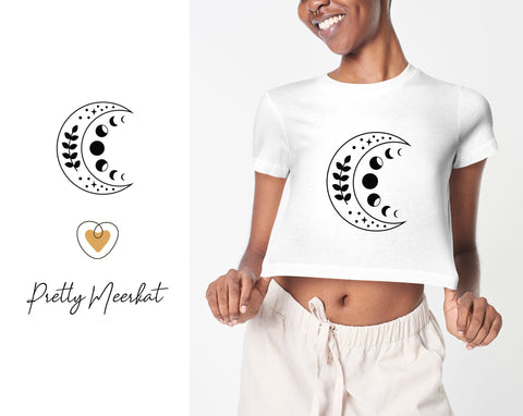 Moon svg, Crescent moon svg, Moon phase svg, Celestial svg SVG Pretty Meerkat 