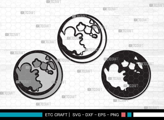 Moon SVG | Half Moon Svg | Crescent Moon Svg | Star Svg | Moon Clipart SVG ETC Craft 